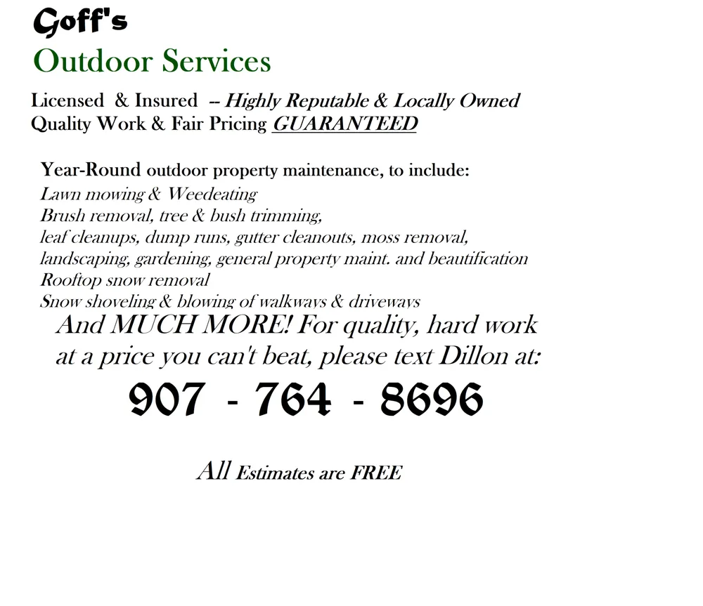 Custom landscape installation in Anchorage, AK by Goff's Outdoor Services