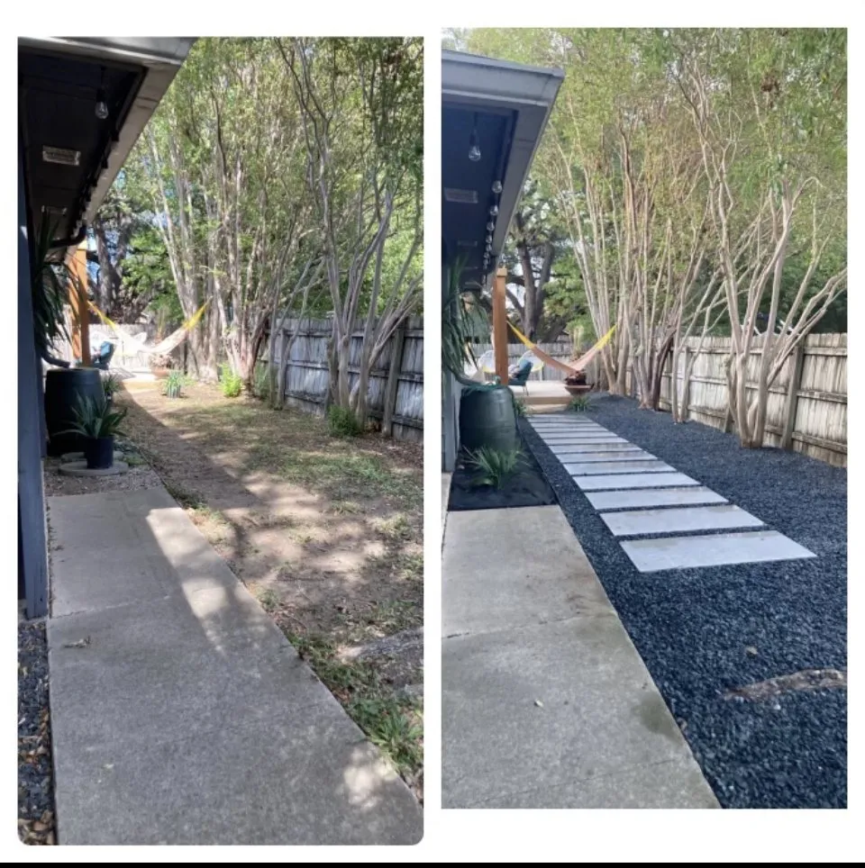 Custom yard cleanup service in Del Valle, TX by Going Green Landscaping Co.