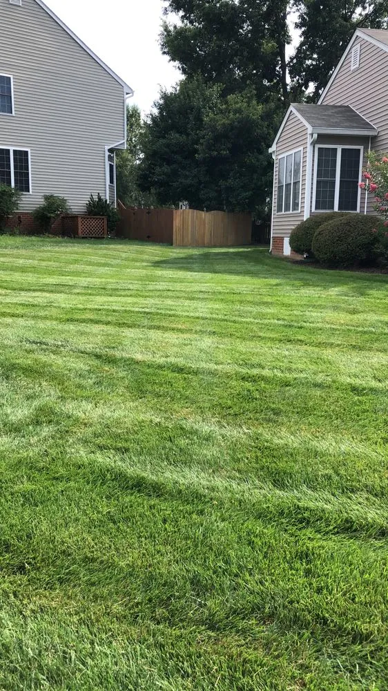 Professional lawn mowing service in Richmond, VA by Gold Landscaping