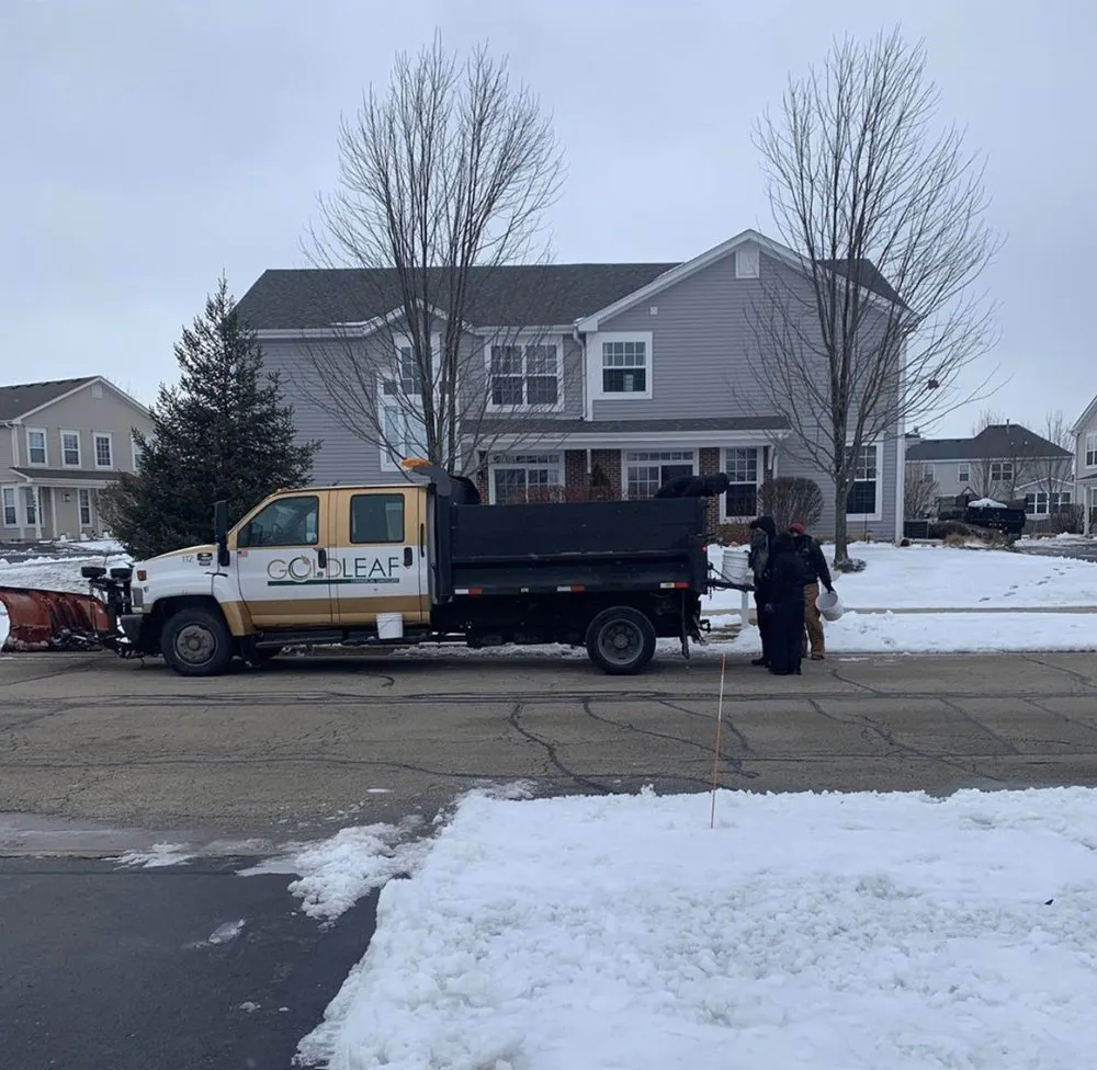 Trusted lawn care service with custom design in Aurora, IL by Gold Leaf Landscape