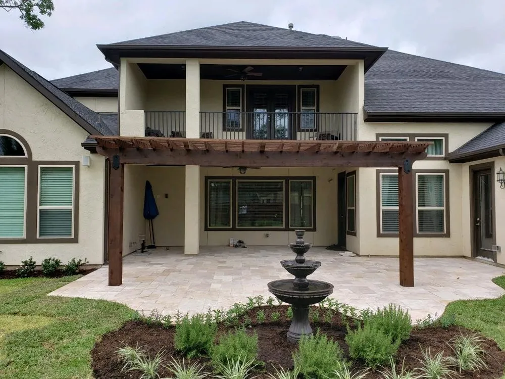 Local outdoor landscaping in Arcadia, TX by Gold Standard Construction