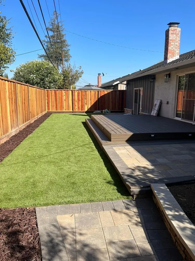 Custom yard cleanup service for homes in El Sobrante, CA by Golden Apple Concrete & Landscape