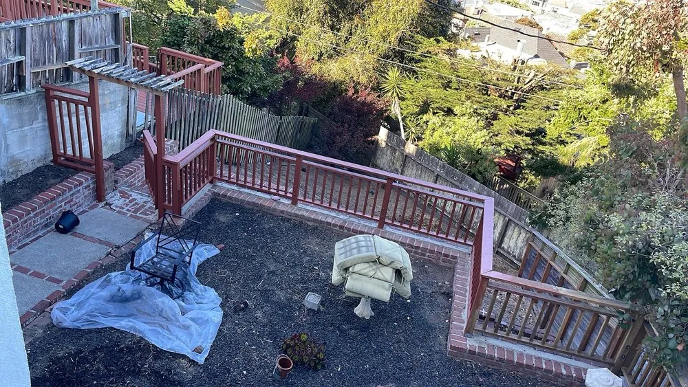 Professional yard cleanup service with custom design in Menlo Park, CA by Golden Bay Landscaping