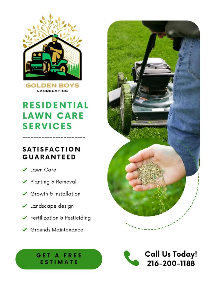 Local outdoor landscaping for residential properties in Euclid, OH by Golden Boys Landscaping