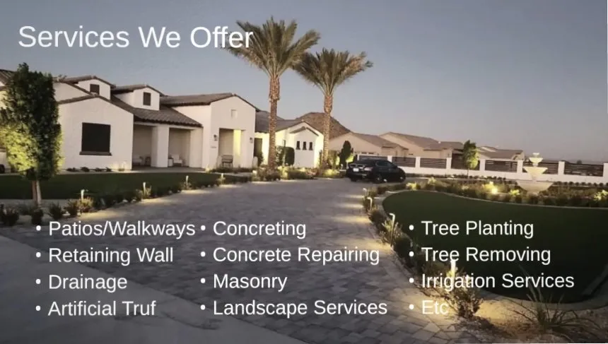 Professional landscape design for beautiful yards across Mecca, CA - Golden Desert Hardscape