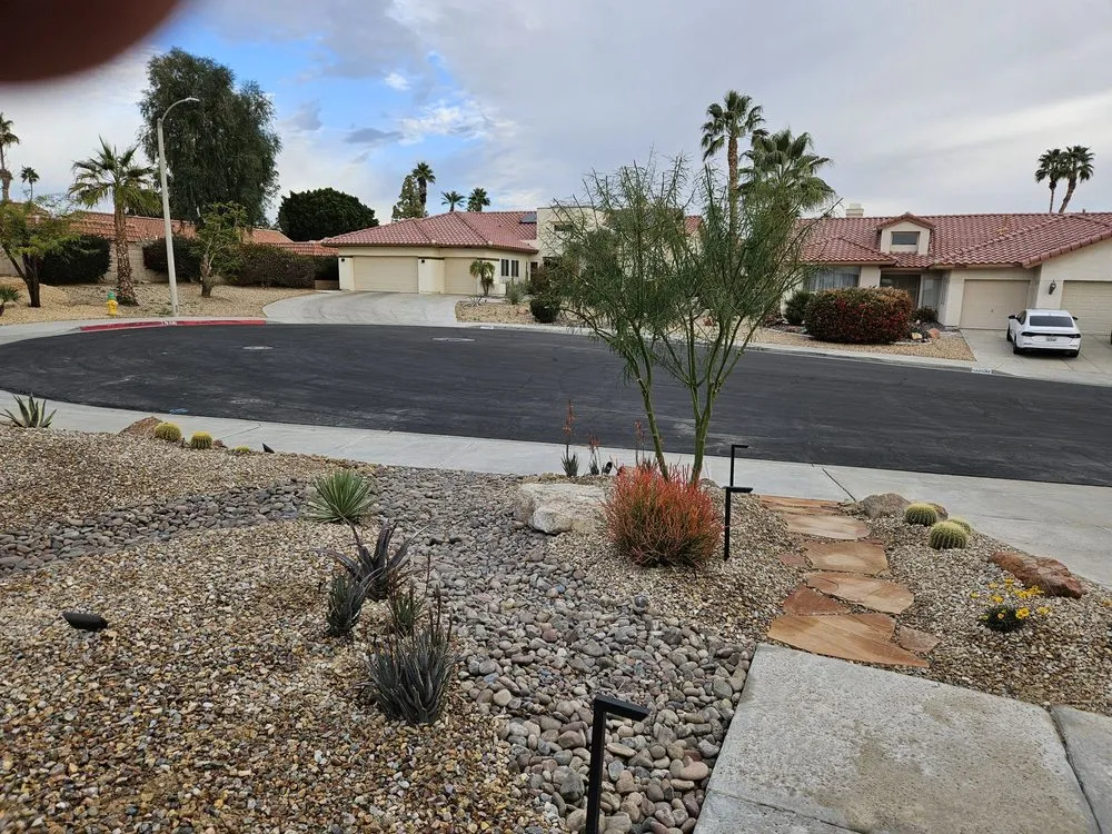 Local landscape design for year-round maintenance across Thousand Palms, CA - Golden Landscape
