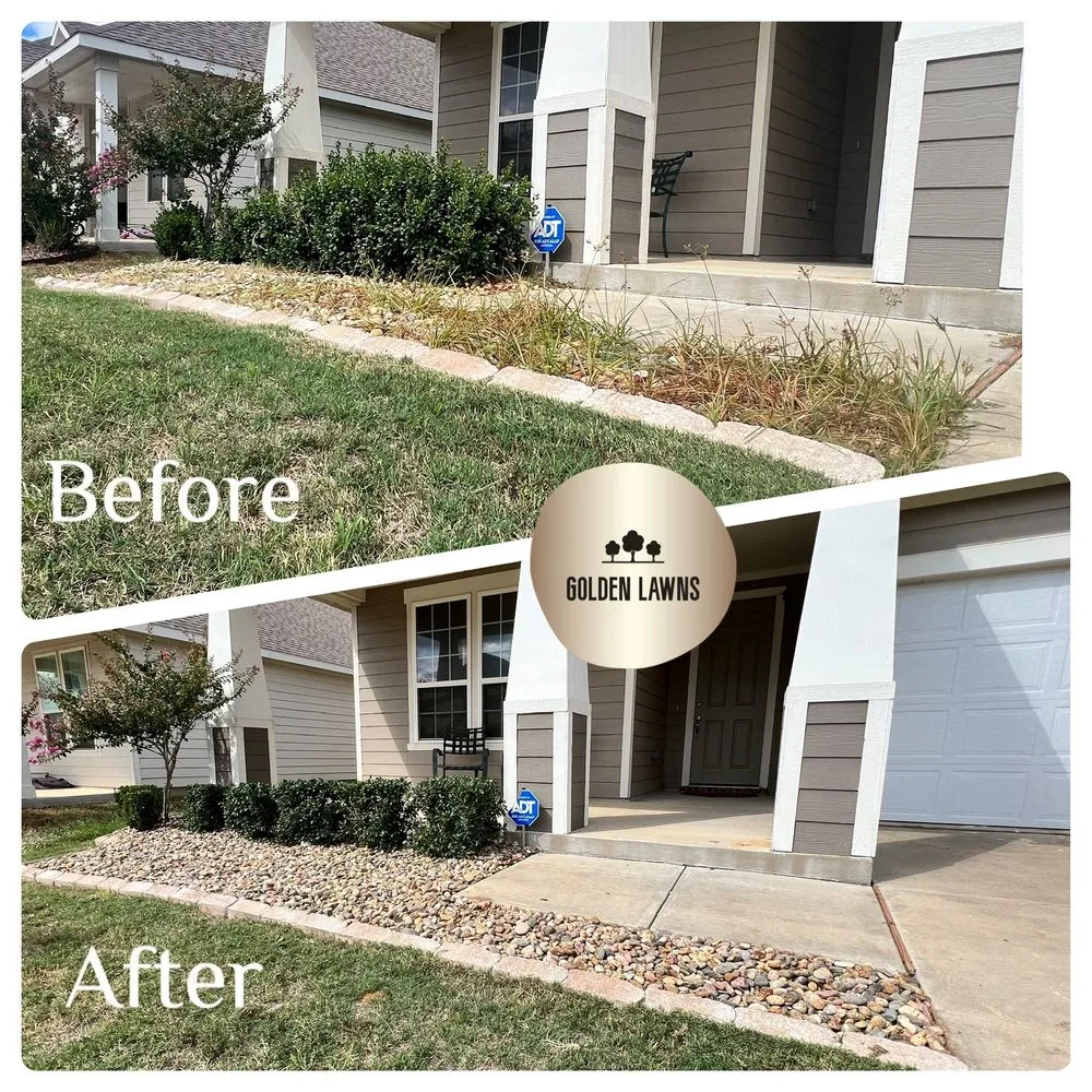 Reliable garden landscaping with custom design in Providence Village, TX by Golden Lawns