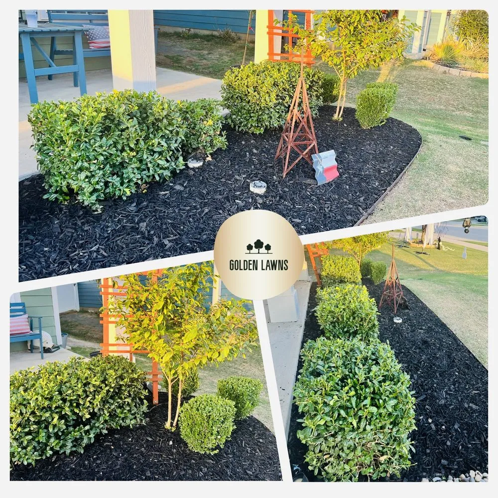 Professional residential landscaping in Providence Village, TX by Golden Lawns