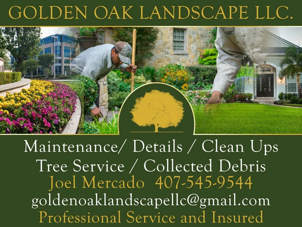 Top-rated landscape installation for residential properties in Orlando, FL by Golden Oak Landscape and Tree Service
