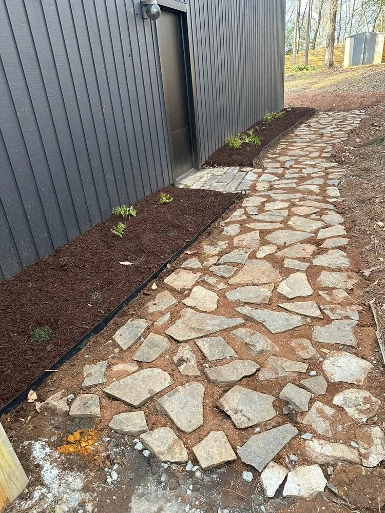 Local landscape installation in Pineville, NC - Golden Rose Landscaping