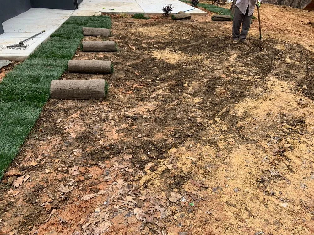 Custom landscaping services in Pineville, NC by Golden Rose Landscaping