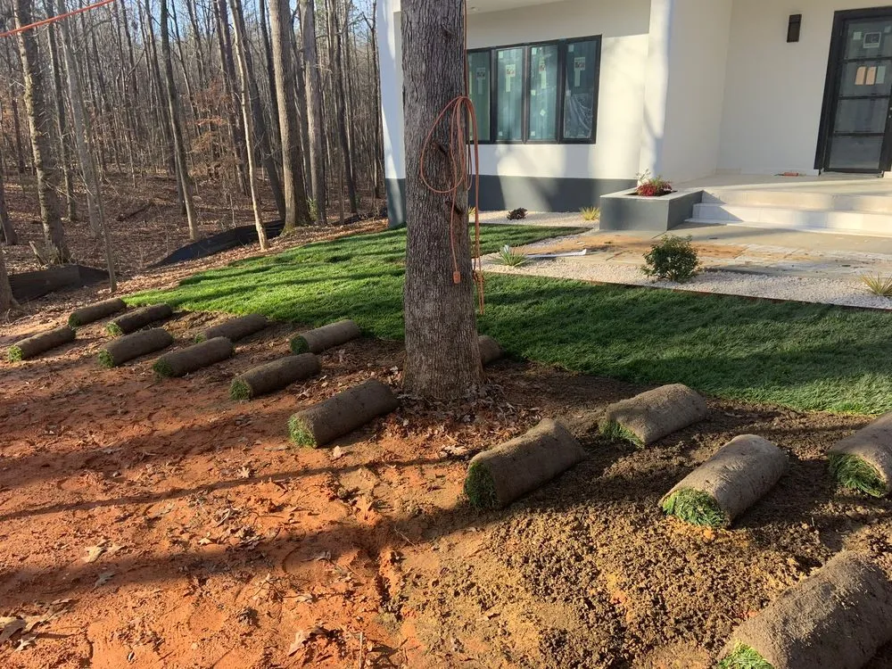 Custom lawn mowing service in Pineville, NC by Golden Rose Landscaping