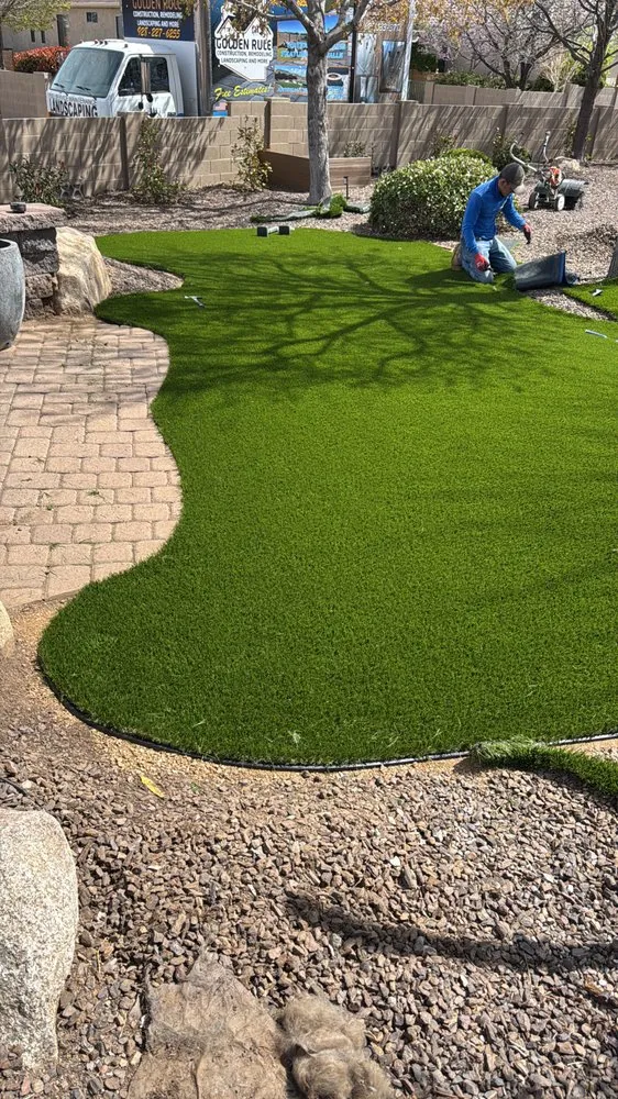 Top-rated landscape installation for beautiful yards in Prescott, AZ by Golden Rule