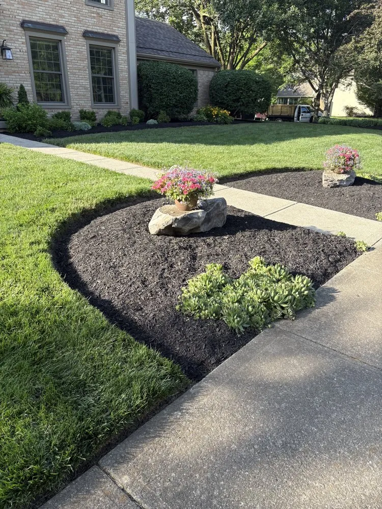 Professional garden landscaping for outdoor upgrades in Dublin, OH by Golden Shamrock Landscapes