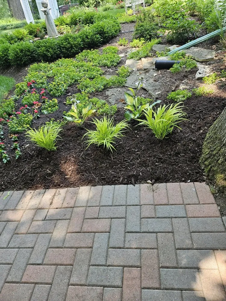 Custom landscape design for year-round maintenance in Winfield, IL by Golden Sun Landscaping