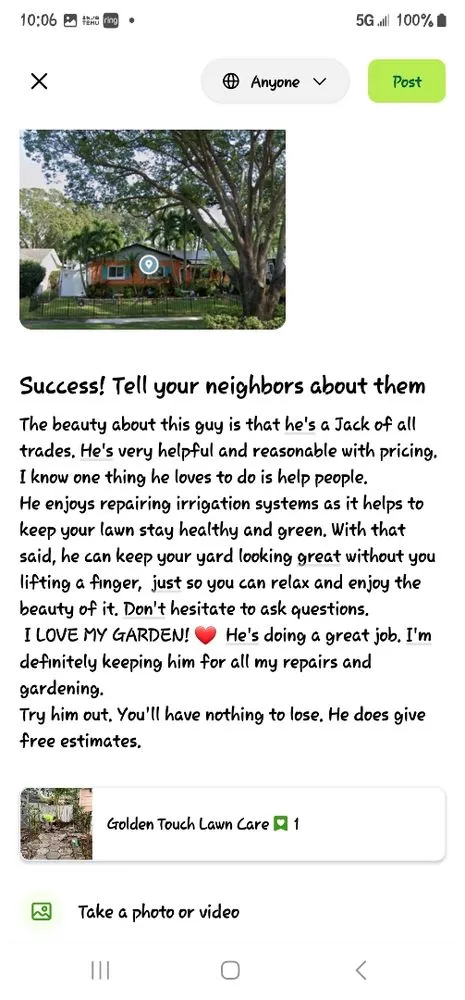 Trusted landscaping services for year-round maintenance across St. Petersburg, FL - Golden Touch Lawn Care