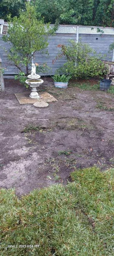 Custom garden landscaping for residential properties in St. Petersburg, FL by Golden Touch Lawn Care