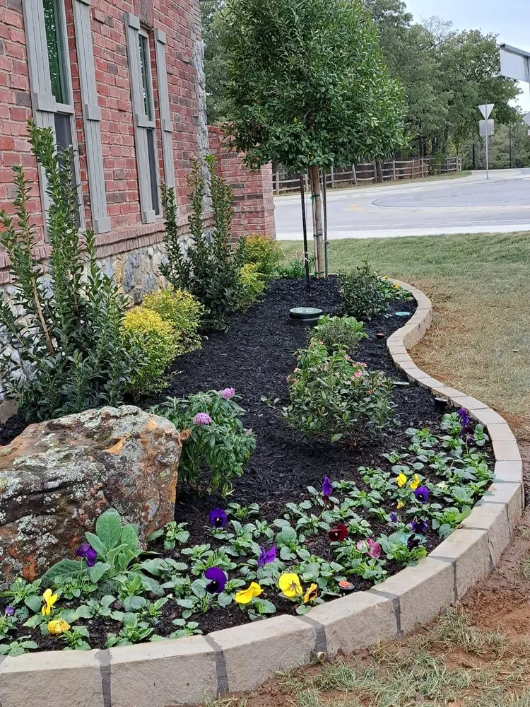 Professional garden landscaping for outdoor upgrades in Alvarado, TX by Golden Tree Lawn Care
