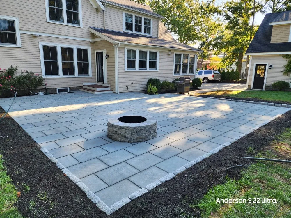 Custom garden landscaping in Abington, MA by Golden Way Construction And Landscaping Corp
