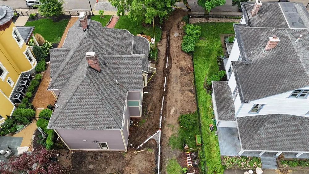 Custom landscape installation in Indianapolis, IN by Golds Sewer Line Indy