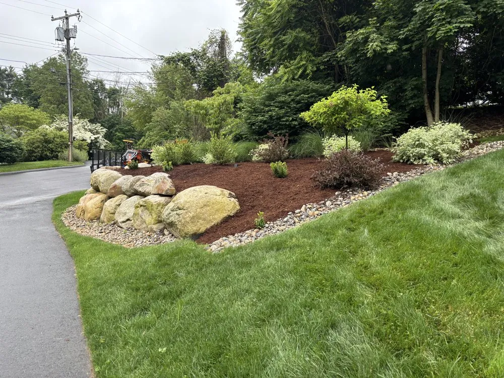 Trusted landscape installation in Springfield, MA by Goldy Landscaping