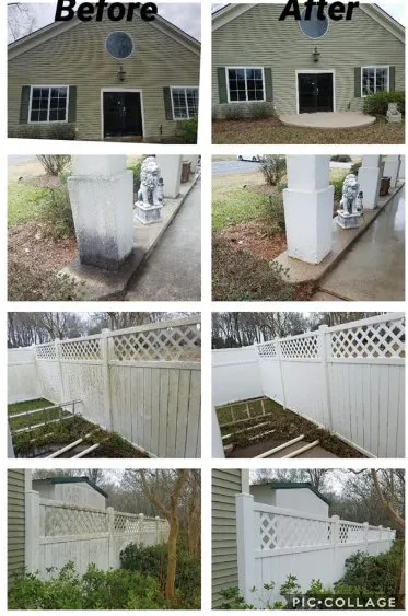 Local residential landscaping for homes in Monroe, LA by Gole's Pressure Washing