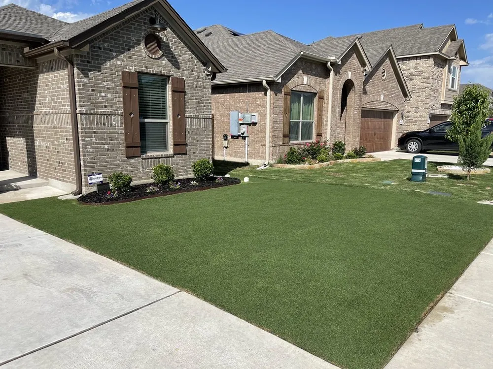 Professional garden landscaping for residential properties in Hutto, TX by GolfLawns