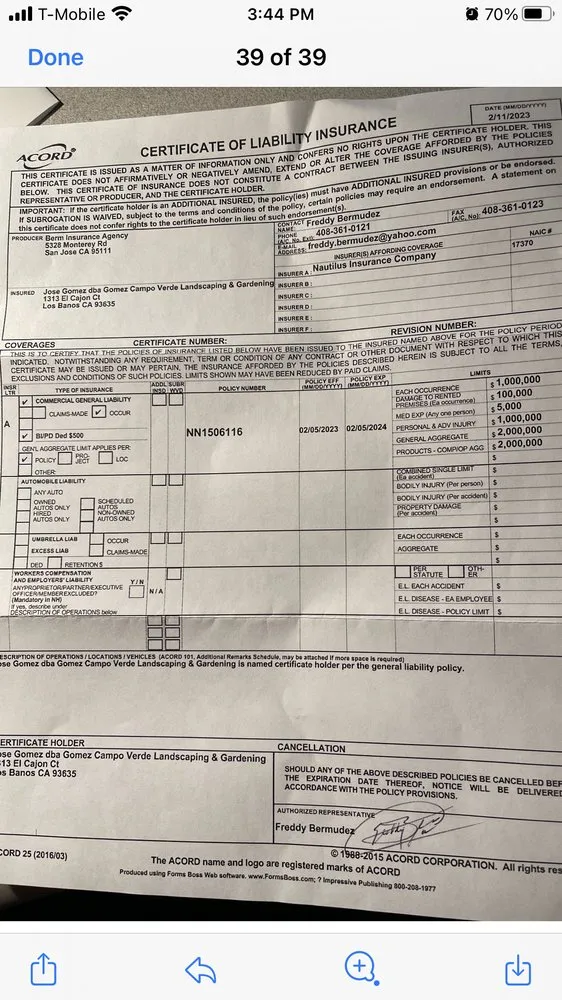 Top-rated lawn mowing service in Los Gatos, CA by Gomez Campo Verde Landscaping & Gardening