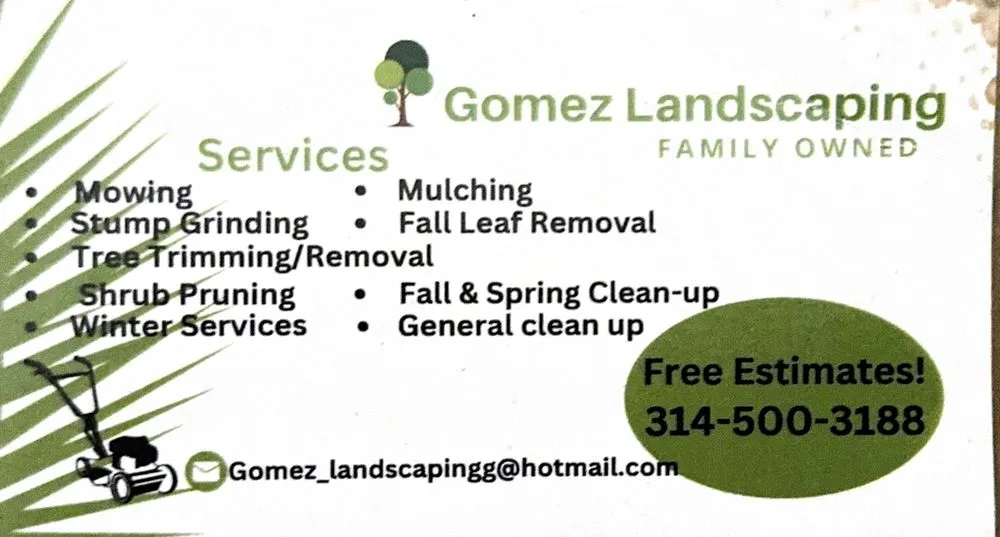 Local yard maintenance experts serving Saint Louis, MO - Gomez Landscaping & Tree Services