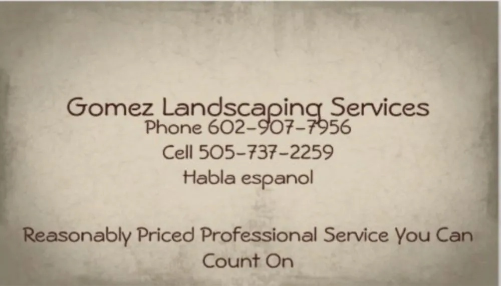 Trusted landscape design experts serving Albuquerque, NM - Gomez Landscaping Service