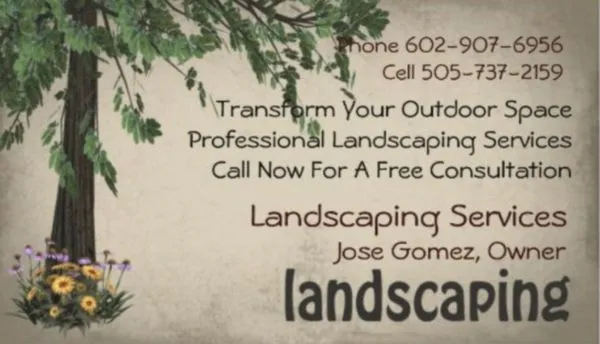 Gomez Landscaping Service Logo