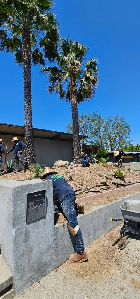 Local landscape installation for homes in Wilmington, CA by Gomez Landscaping