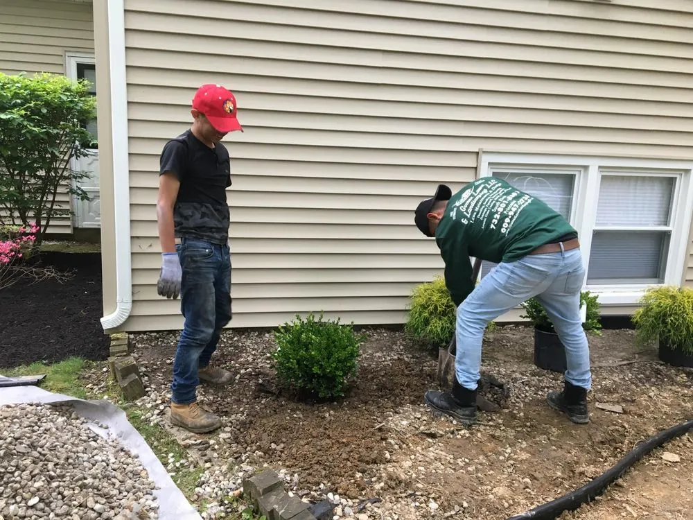 Custom landscape design in East Brunswick, NJ by Gomez Lawn Landscaping