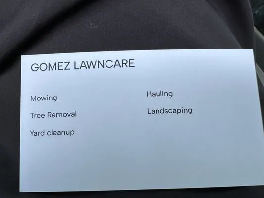 Gomez Lawncare Logo
