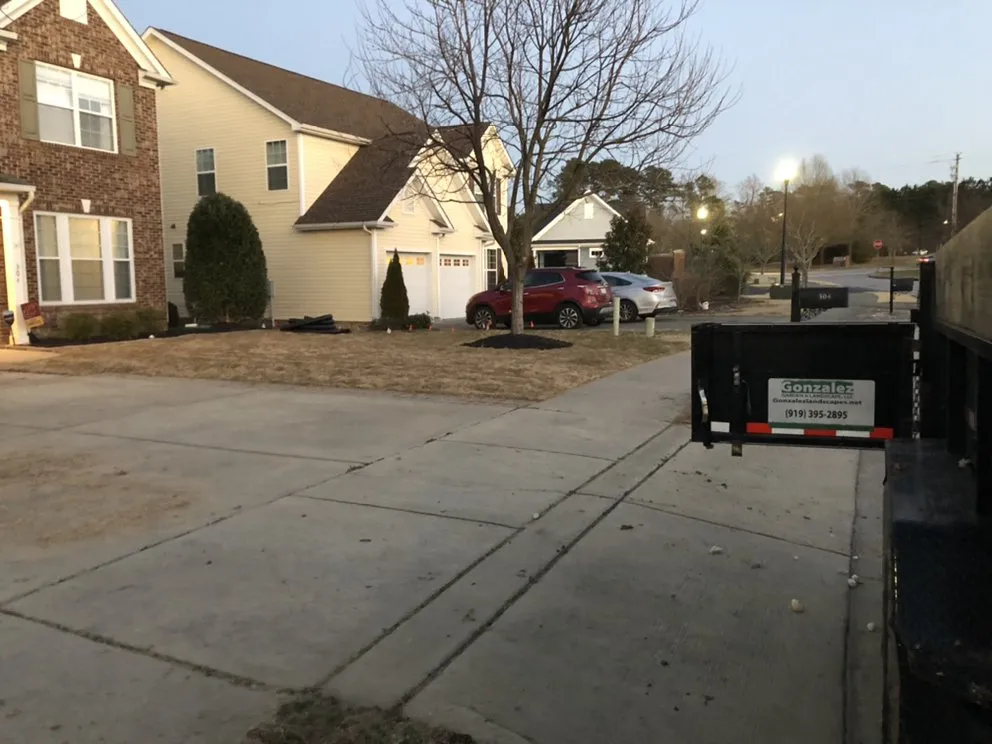 Custom yard cleanup service for beautiful yards across Knightdale, NC - Gonzalez Garden and Landscape