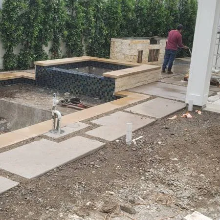 Professional landscape installation in Los Angeles, CA by Gonzalez Hardscape