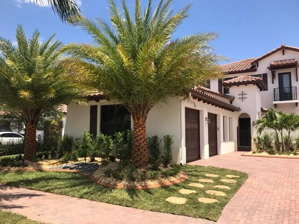 Professional yard cleanup service with custom design in Davie, FL by Gonzalos Landscaping Plus