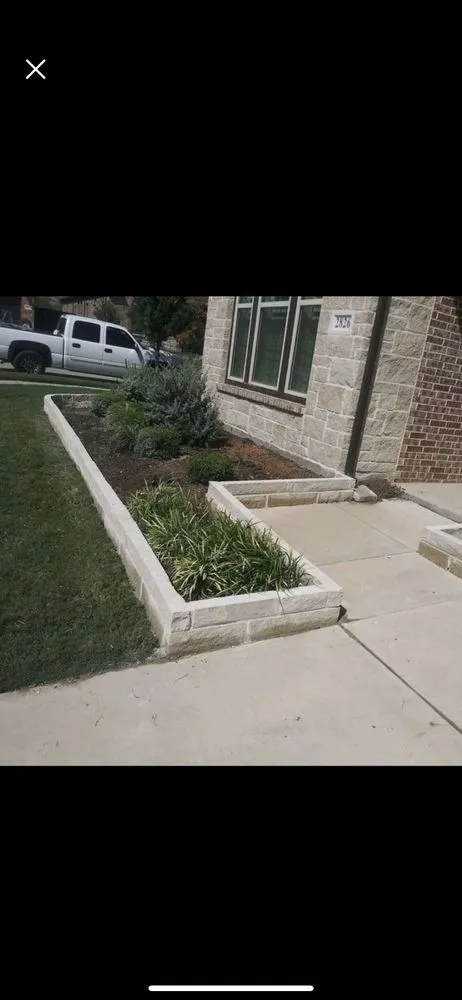 Local landscape installation in Wilmer, TX by Gonzelez Green Lawn Care
