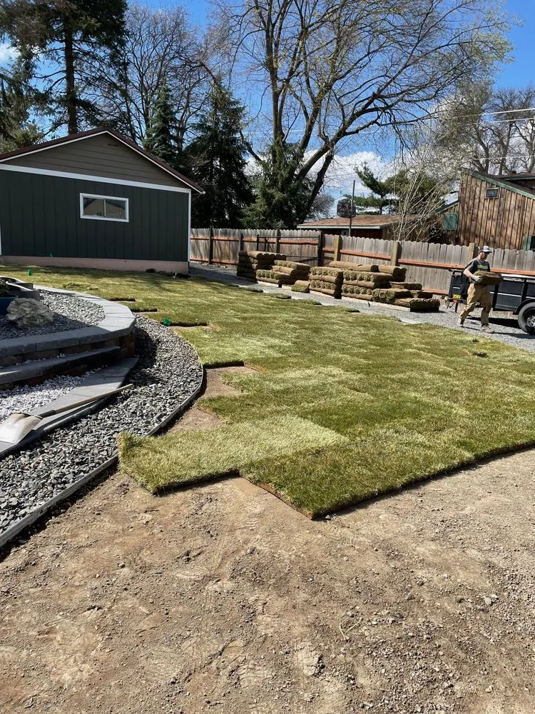 Custom landscape installation in Lewiston, ID - Good Fellas