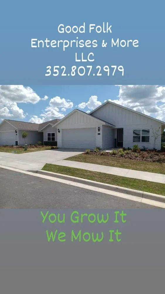 Professional lawn mowing service experts serving Alachua, FL - Good Folk Enterprises & More