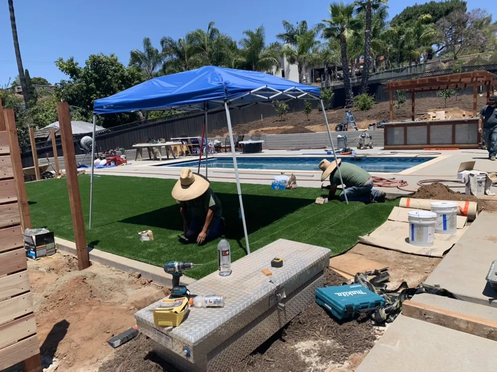 Custom landscape design with custom design in La Mesa, CA by Good Grounds Landscaping