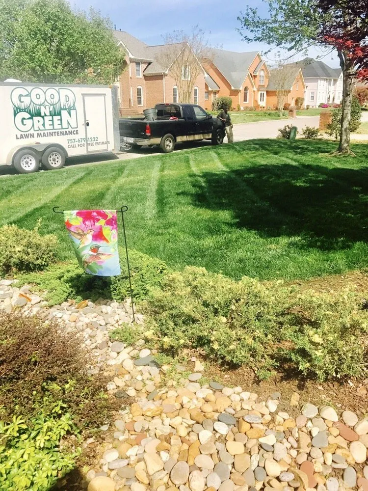 Trusted lawn mowing service for beautiful yards in Chesapeake, VA by Good N' Green