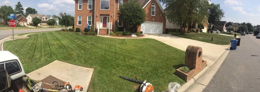 Custom landscape installation for outdoor upgrades in Chesapeake, VA by Good N' Green