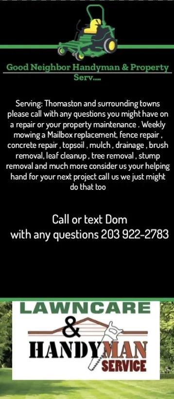 Affordable lawn care service near you in Plymouth, CT by Good Neighbor Handyman & Property Serv