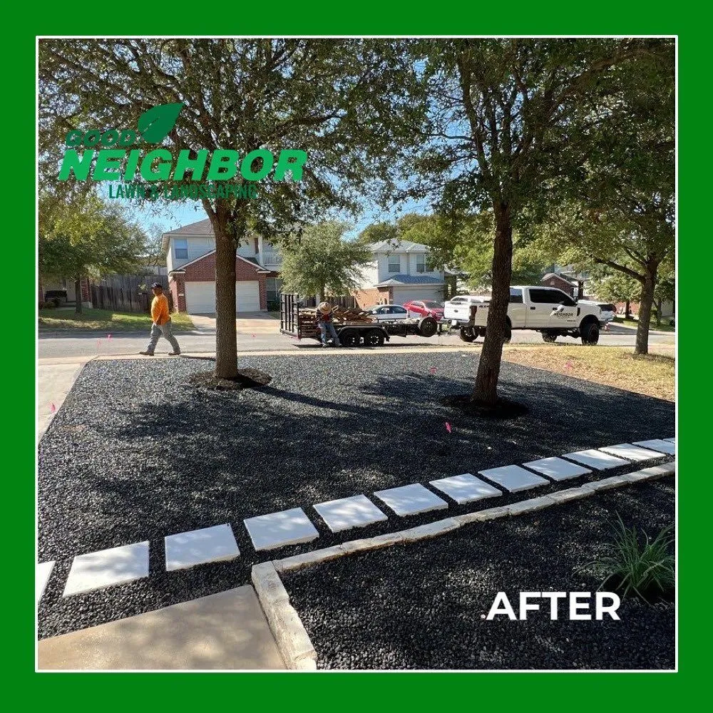 Professional outdoor landscaping for residential properties across Austin, TX - Good Neighbor Lawn & Landscaping
