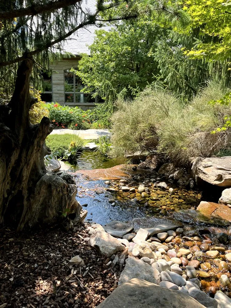 Custom residential landscaping with custom design in Willard, UT by Good Shepherd