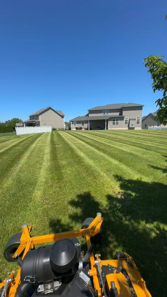 Professional landscape installation for homes in Niagara Falls, NY by Goodfellas lawn care and plowing