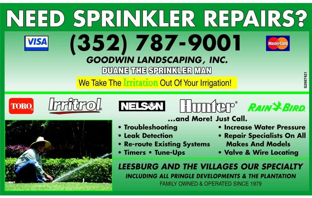 Professional landscape design near you in Leesburg, FL by Goodwin's Sprinkler Repairs