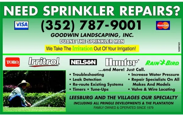 Goodwin's Sprinkler Repairs