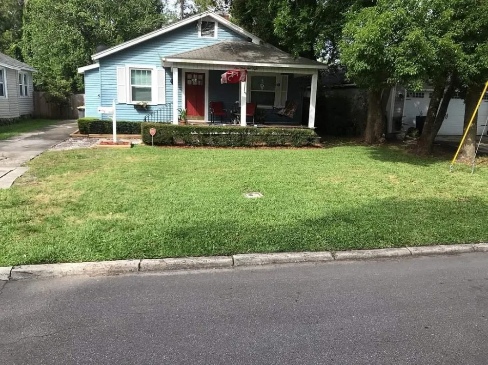 Custom garden landscaping with custom design across Jacksonville, FL - Goosby and Goosby Lawn Care